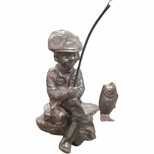 Fishing Boy Statue 55cm