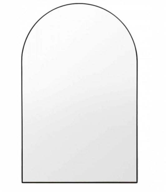 Arched Mirror Black 110cm