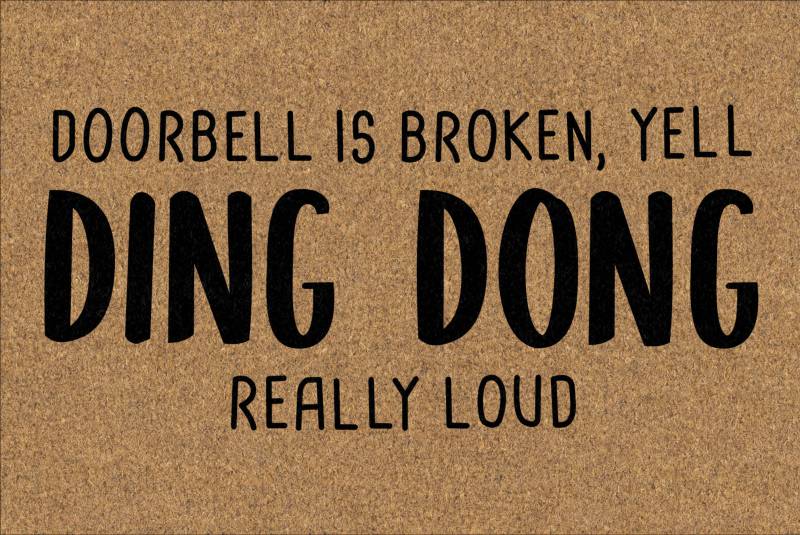 Doorbell Broken Doormat