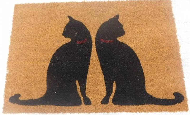 Red Collar Kitty Doormat