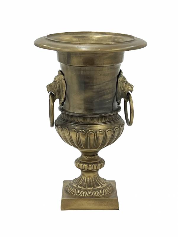 Manor Ornate Urn Brass Antique Finish 45x68cm