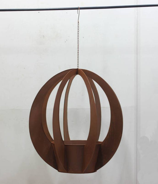 Large Metal Hanging Planter 110cm - Image 2