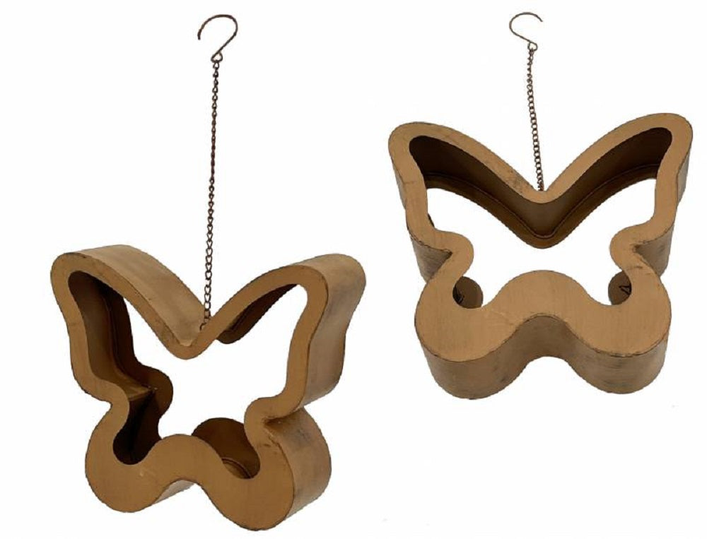Set 2 Hanging Butterfly Planter 52cm