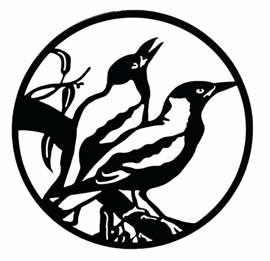 Set 2 Magpie Wall Art 98cm