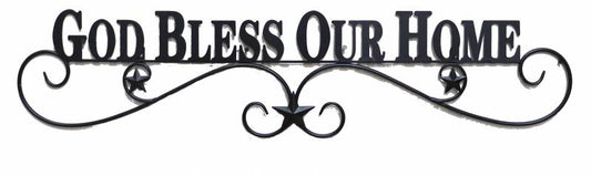 God Bless Our Home Wall Art 22cm