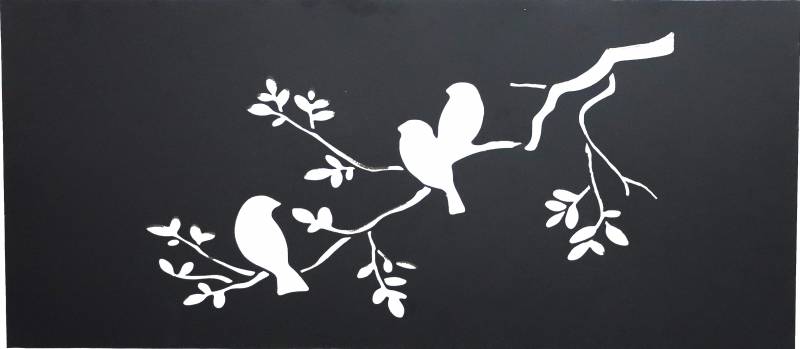 Set 2 Bird On Branch Wall Art 40cm