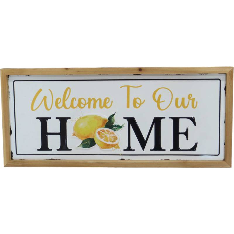 Welcome To Our Home Sign Wall Art 27cm