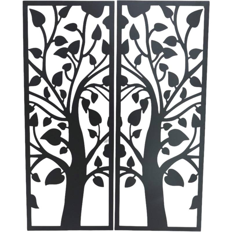 Set 2 Double Tree Wall Art 91cm