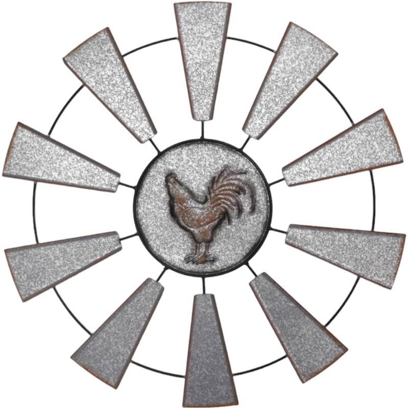 Rooster & Windill Wall Art 70cm
