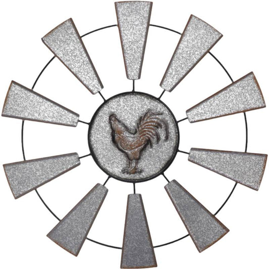 Rooster & Windill Wall Art 70cm