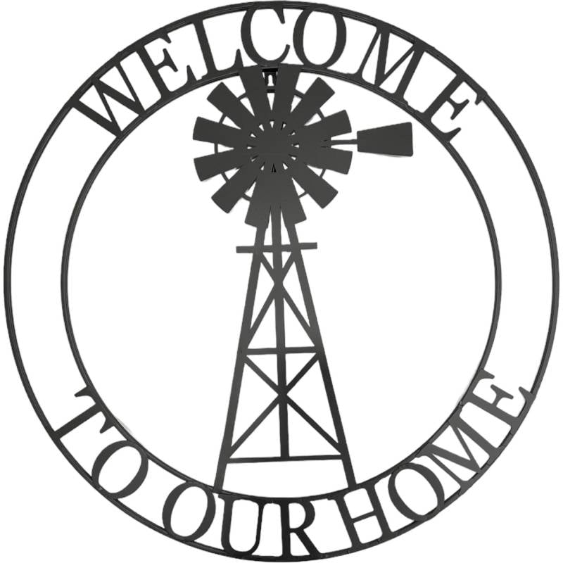 Welcome To Our Home Wall Art 73cm