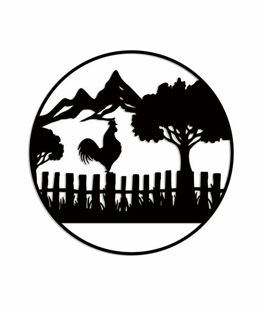 Farm Fence Wall Art 99cm