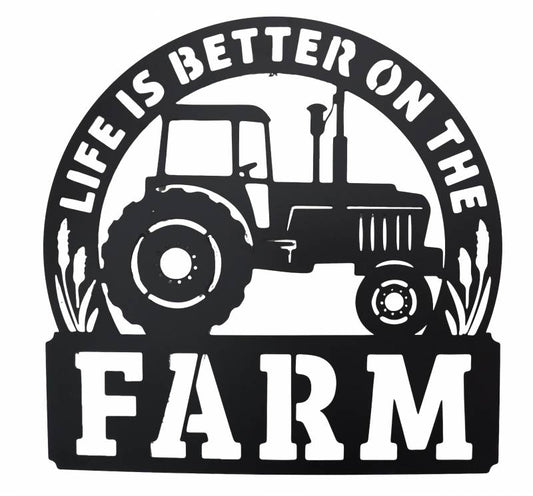 Farm Metal Wall Art 43x43cm