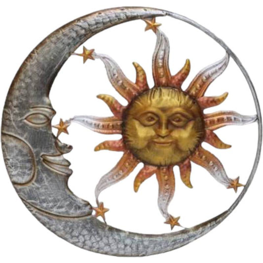 Set 2 Sun & Moon Wall Art 56cm