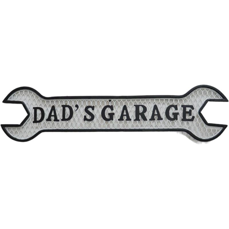 Dads Garage Spanner Wall Art 21cm
