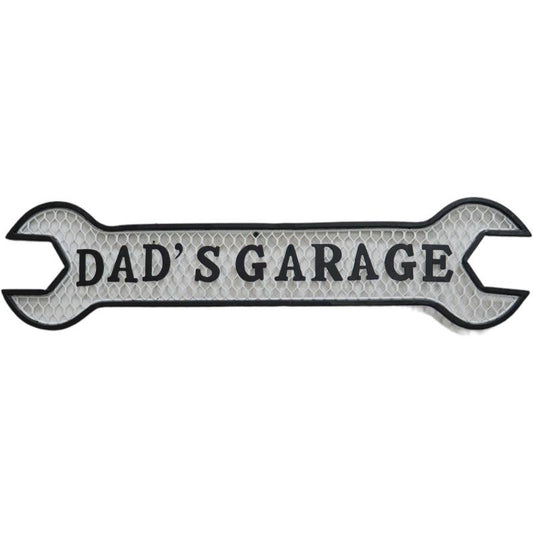 Dads Garage Spanner Wall Art 21cm