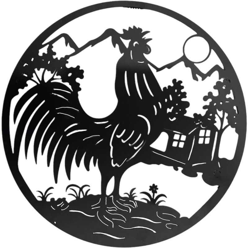 Big Rooster Wall Art 40cm