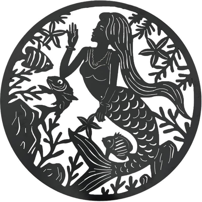 Set 2 Mermaid Wall Art 60cm