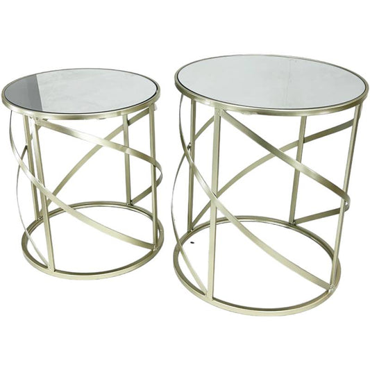 Set 2 Madison Side Table 50cm - Image 2