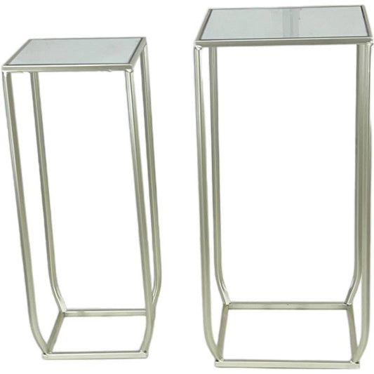Set 2 Bank Side Table 70cm