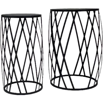 Set 2 Bowery Side Table 39x56cm