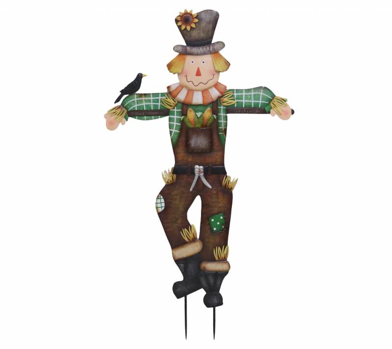Scary Colorful Scarecrow Stake 85cm