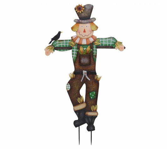 Scary Colorful Scarecrow Stake 85cm