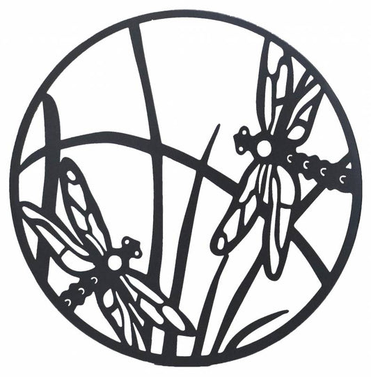 Round Dragonfly Wall Art 40cm