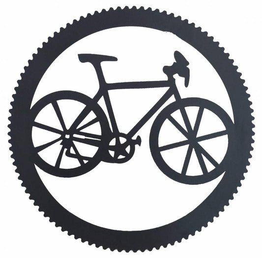 Round Bike & Cog Wall Art 45cm