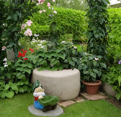 Set 2 Gnome w Bird Feeder 34cm - Image 2