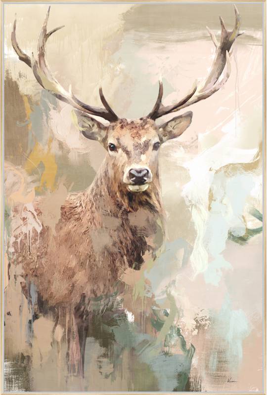 Hulio Deer Framed Canvas 120cm