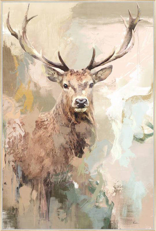 Hulio Deer Framed Canvas 120cm