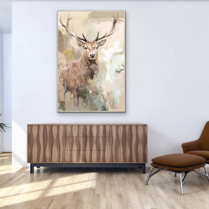 Hulio Deer Framed Canvas 120cm - Image 3
