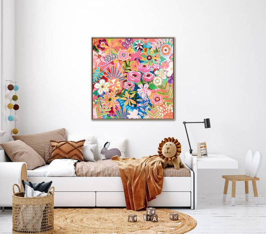Pop Of Colour Framed Canvas 80cm - Image 2