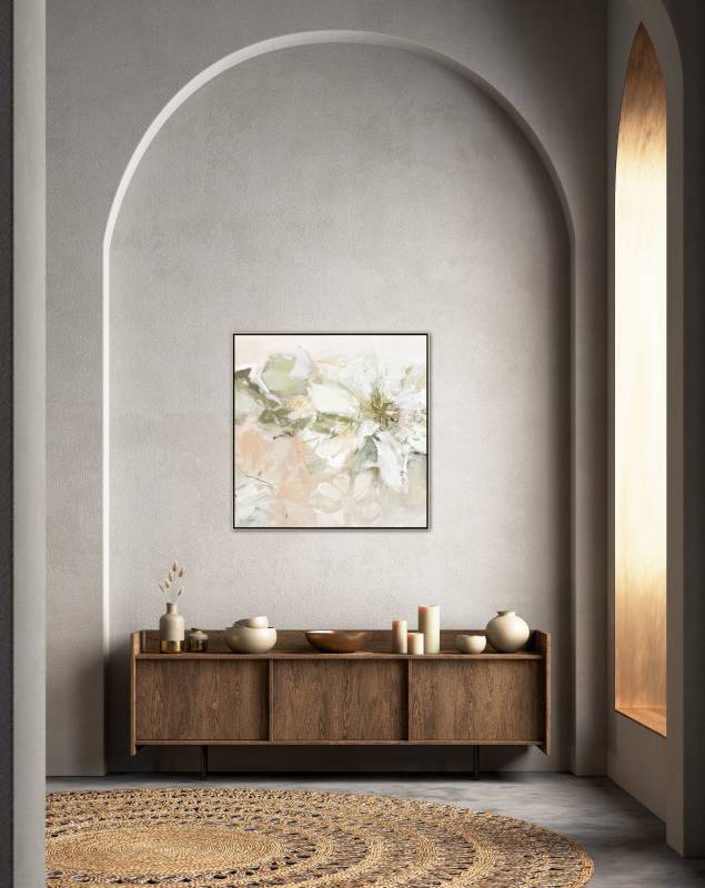 Floral Framed Canvas 80cm - Image 2