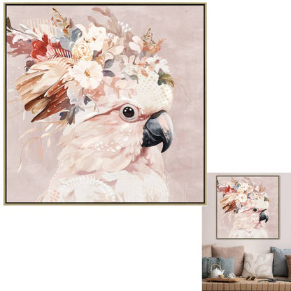 Marnie Cockatoo Framed Canvas 80cm - Image 2