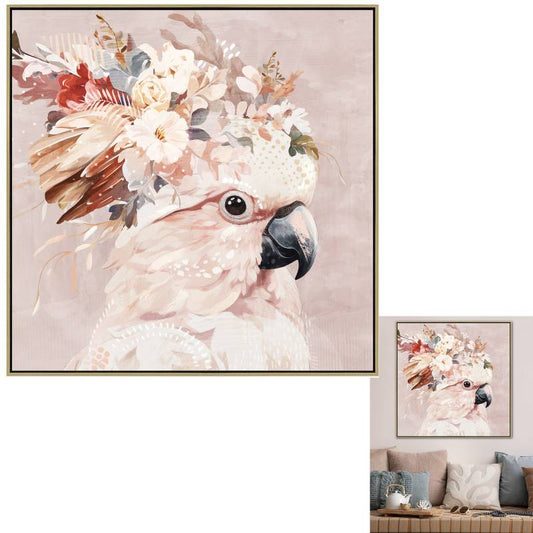 Marnie Cockatoo Framed Canvas 80cm - Image 2
