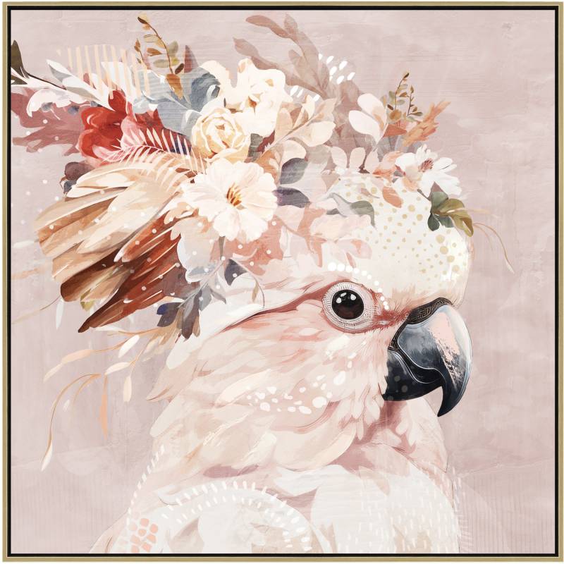 Marnie Cockatoo Framed Canvas 80cm