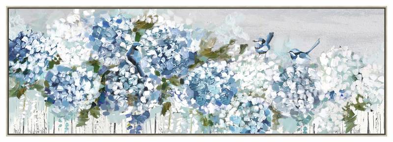 Gertrude Flower Framed Canvas 150x50cm