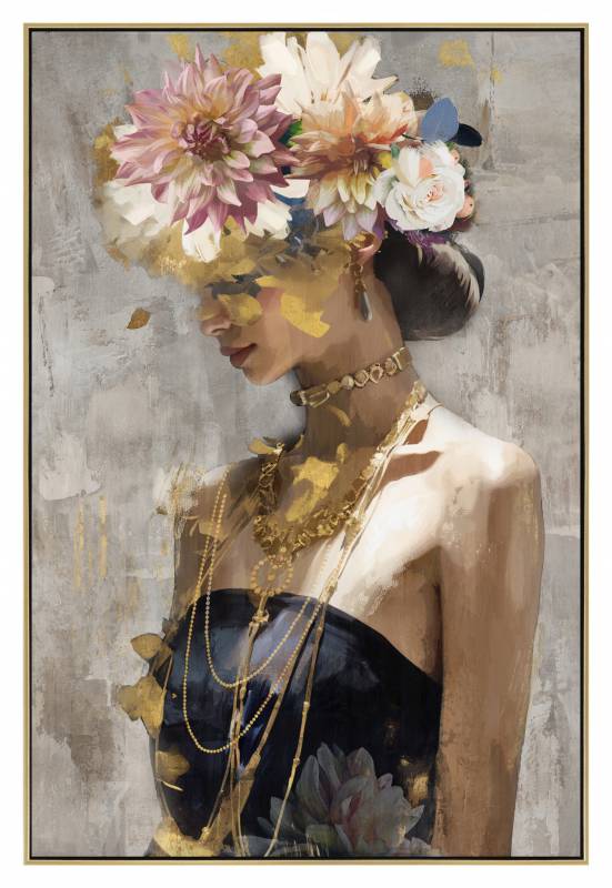 Olympia Lady Framed Canvas 120cm