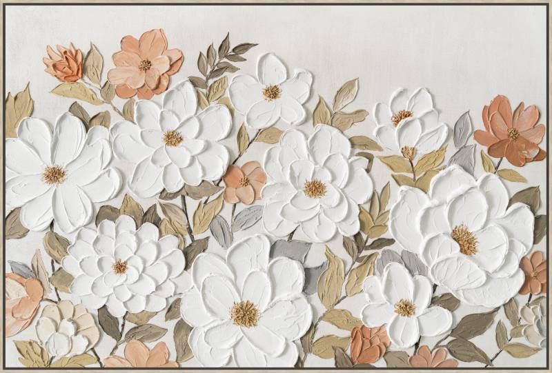 Flower Bloom Framed Artwork 80cm