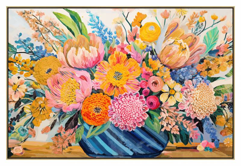 Big & Bright Arrangement Artwork 80cm