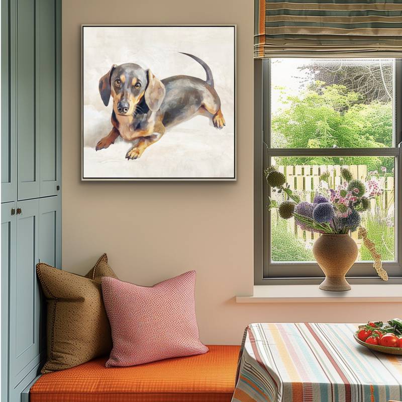 Reggie The Dog Artwork 80cm - Image 2