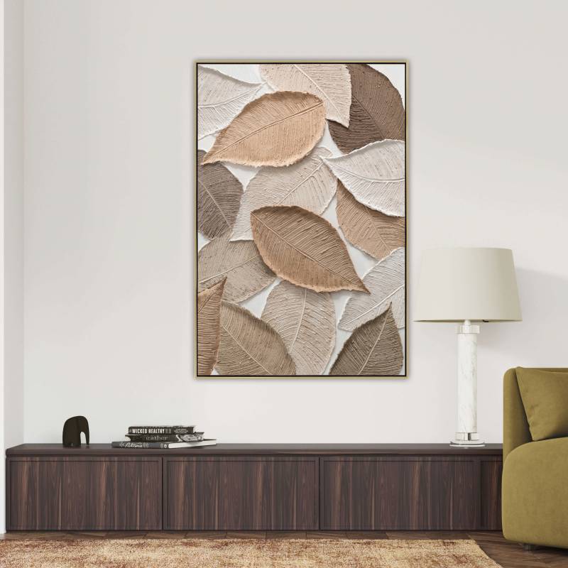 Modern Leaves Artwork 120cm - Image 4
