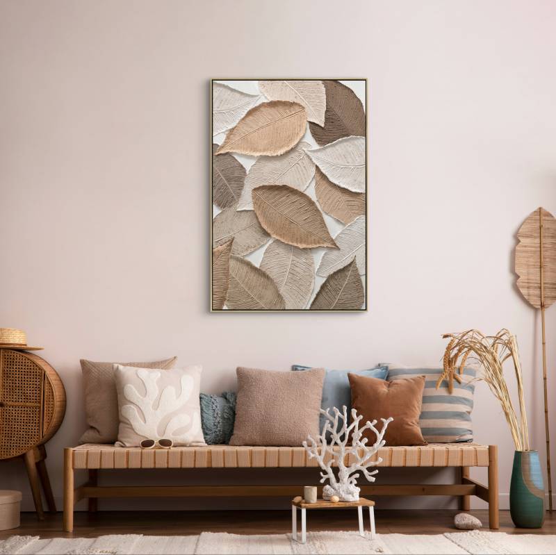 Modern Leaves Artwork 120cm - Image 3