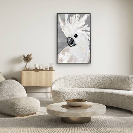 Cockatoo Artwork Framed Wall Art 120cm - Image 2