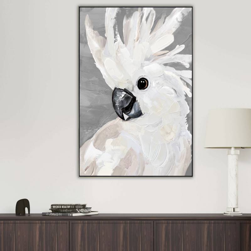 Cockatoo Artwork Framed Wall Art 120cm - Image 3