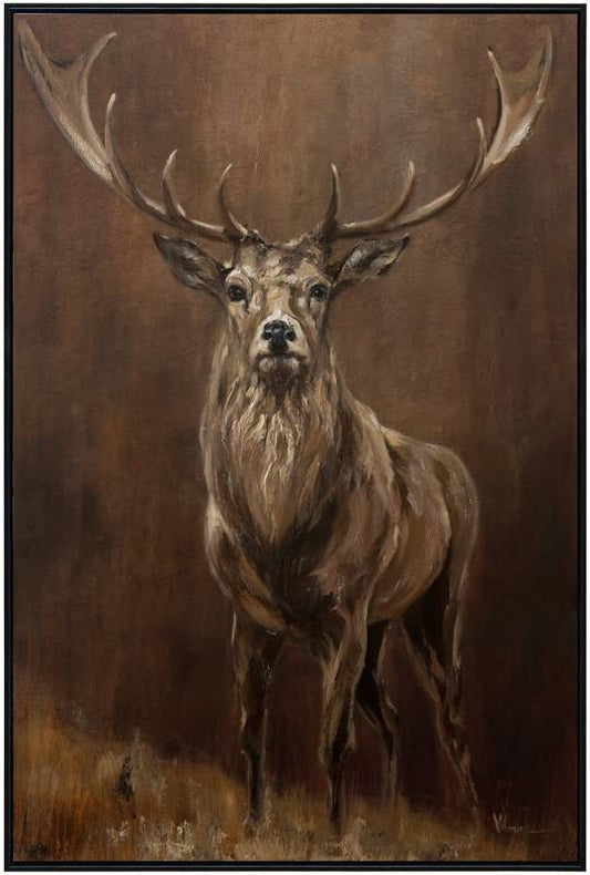 Buck The Deer Artwork Framed Wall Art 120cm