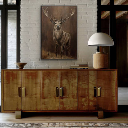 Buck The Deer Artwork Framed Wall Art 120cm - Image 3