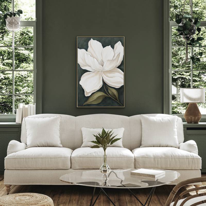 Magnolia Artwork Framed Wall Art 120cm - Image 4
